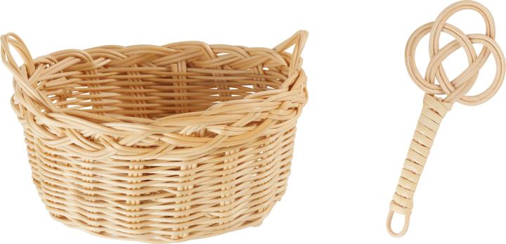 Actual product image Hobby Fun Wichtel set "Laundry basket & carpet beater", 2 pcs.
