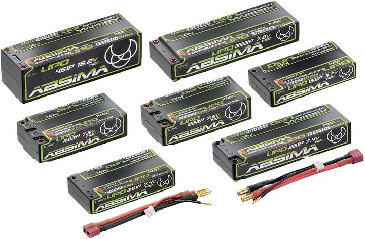 Immagine prodotto Absima Pacco batteria Li-Po Competition Shorty (7.60 V, 5000 mAh)