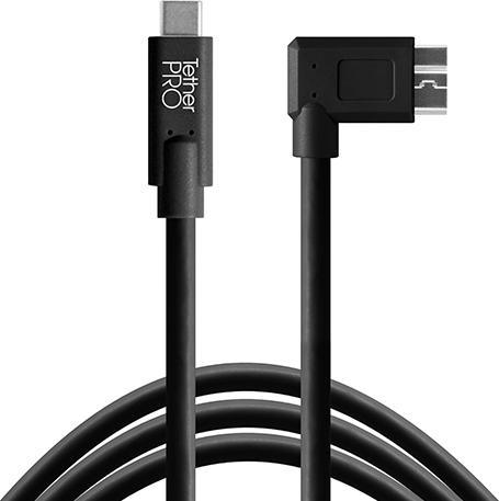 Produktbild Tether Tools TetherPro, USB-C 3.0 Kabel, schwarz Stecker USB-C / Micro-B 3.0, schwarz (4.60 m, USB 2.0)