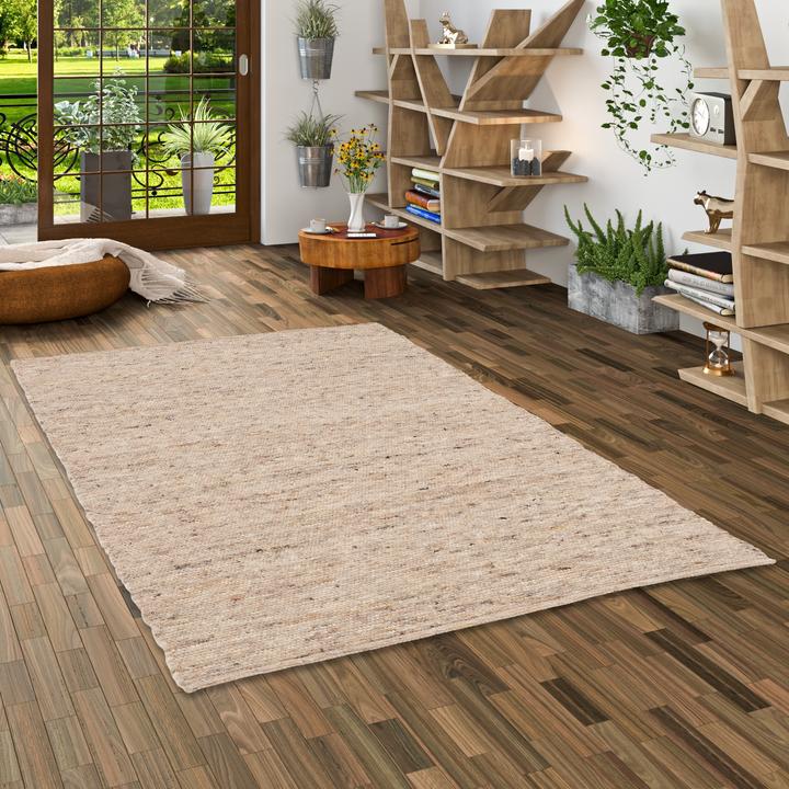 Produktbild Pergamon Natur Teppich Wolle Alaska Meliert (70 x 130 cm)