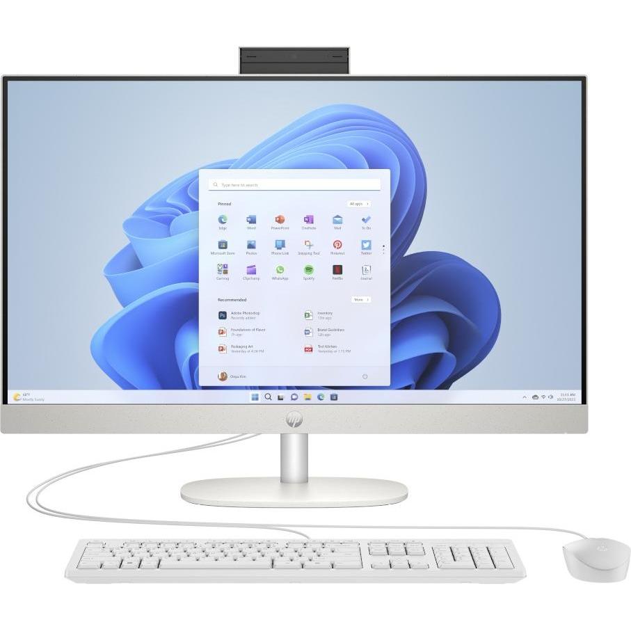 HP 23.8 inch All-in-One 24-cr0111ng PC (512 GB, 8 GB, Intel N100), PC, Weiss