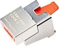 Actual product image Smart Keeper SmartKeeper NC13P1OR 12 x LAN Cable Locks 2 without Lock Key Basic Orange SLSART-0316 SLSART0316 (SL