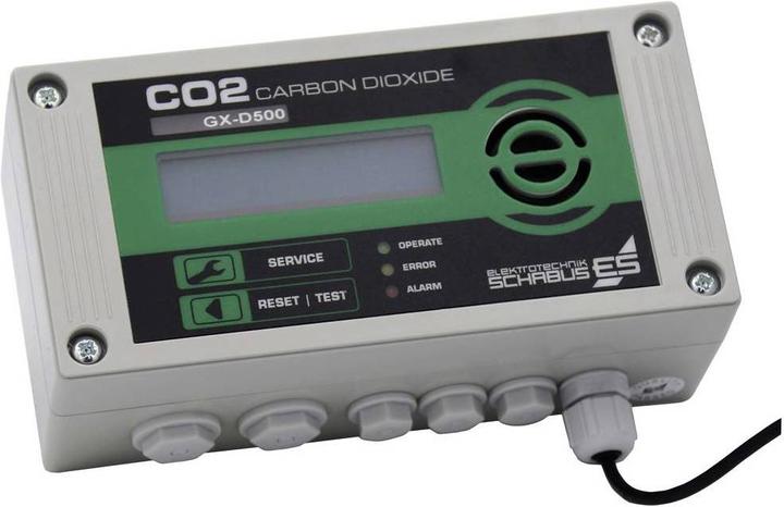 Actual product image Schabus GX-D500 Prof. CO2 warning device for carbon dioxide