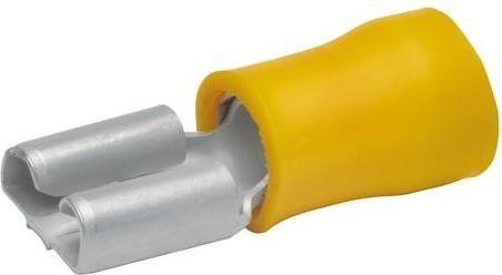 Actual product image Klauke Flat receptacle 4-6qmm 750 CuZn tin-plated plug width 6.3mm 750