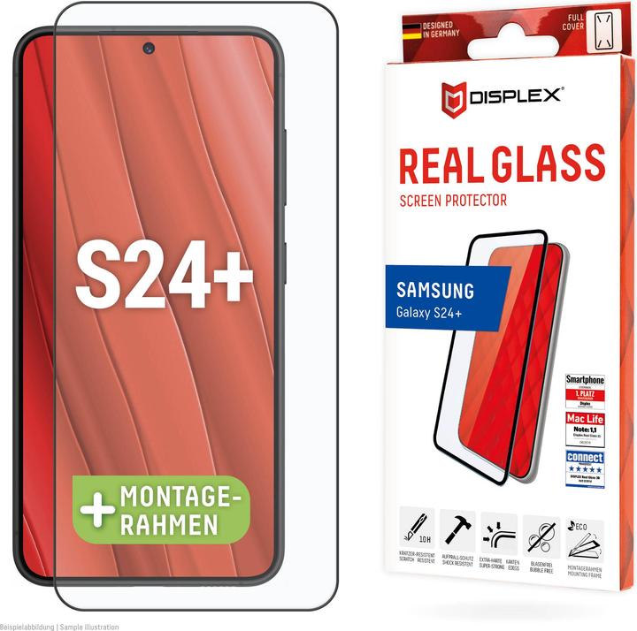 Displex Real Glass, Full Cover Panzerglas (1 pcs, Samsung Galaxy S24+, Samsung Galaxy S25+)