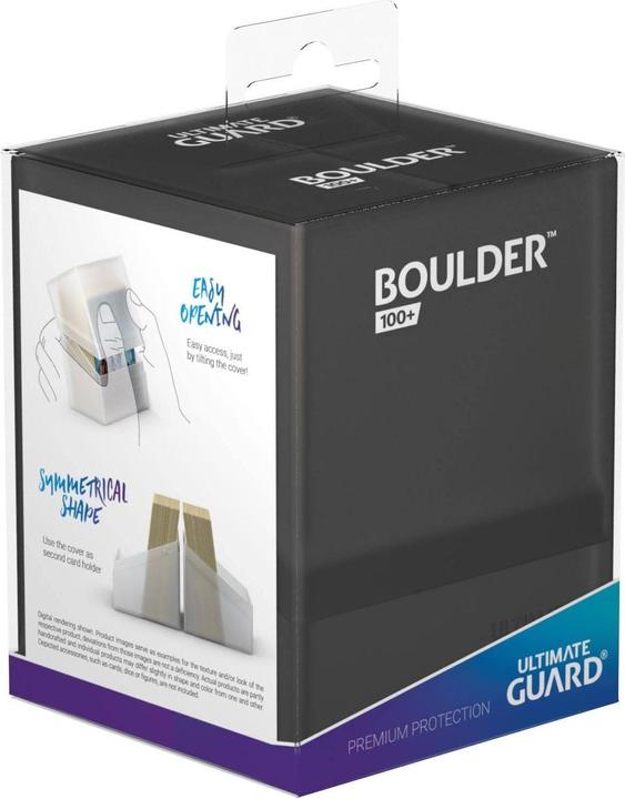 Image du produit Ultimate Guard UGD010692 - Boîte à cartes Boulder - 100+ cartes, taille standard, onyx