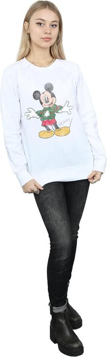 Actual product image Disney Womens/Ladies Mickey Mouse Christmas Jumper Sweatshirt (XL)