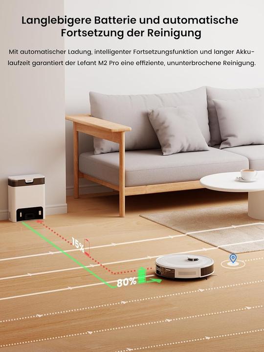 Produktbild Aspirapolvere e Lavapavimenti Robot M2 Pro (5500 Pa)
