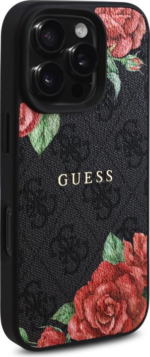 Image du produit Guess GUHMP16XP4ROPEMCK iPhone 16 Pro Max 6.9 noir/black hardcase 4G Flowers Print MagSafe (Apple iPhone 16 Pro Max)