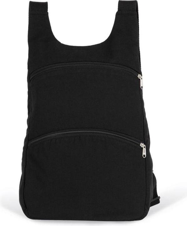 Actual product image Kimood Recycled pattern backpack with anti-theft back pocket