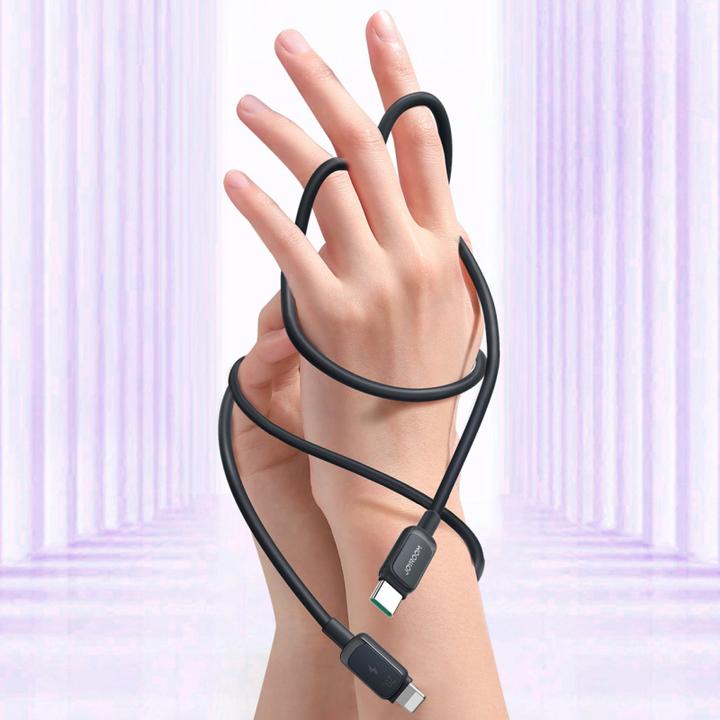 Actual product image Joyroom Color Series USB-C - Lightning Cable 20W, 1.2m - Black (1.20 m, USB 3.2 Gen 2, 20 W)