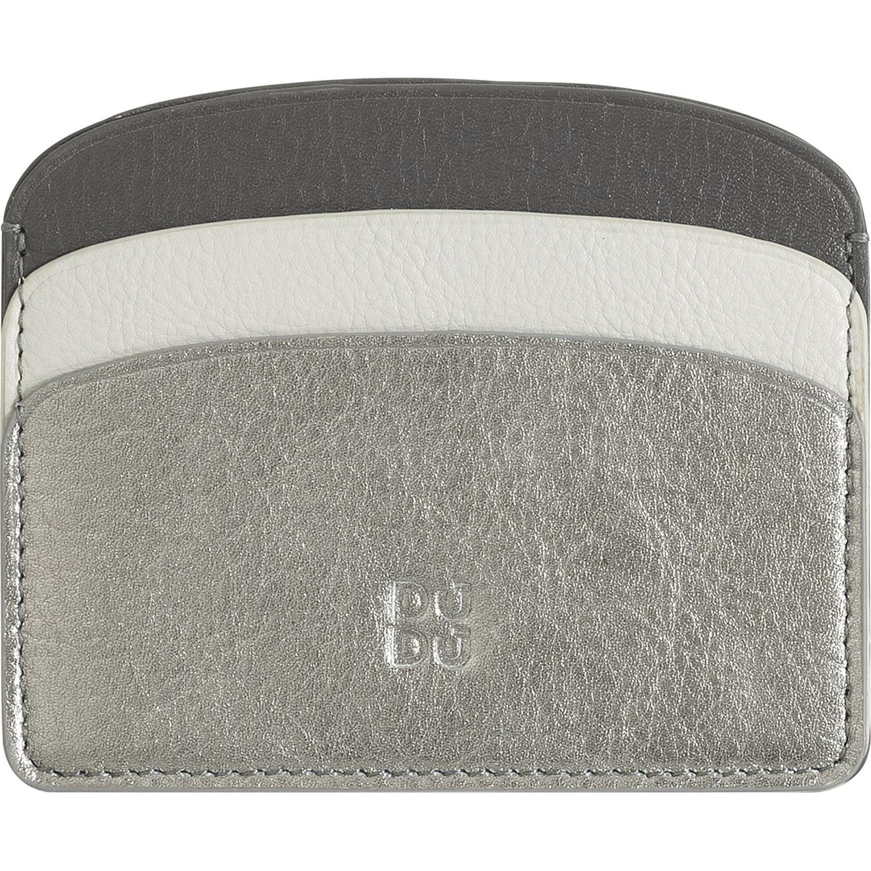 Dudu, Damen, Portemonnaie, Boracay Kreditkartenetui Leder 10 cm, Silber