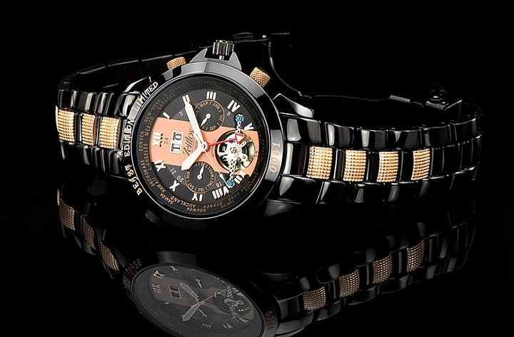 Actual product image Zeitlos Timeless Excellent Beast Carbon Rose Steel Strap Reference ZL-EB-10 CR (44 mm)