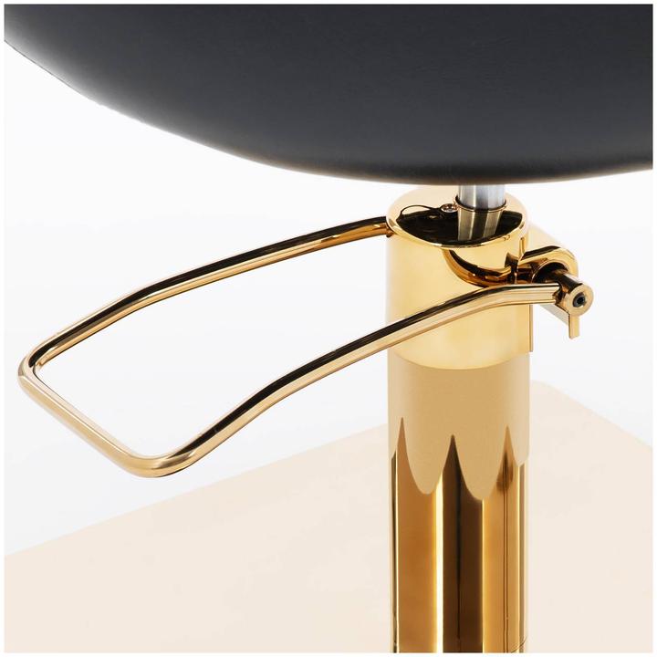 Actual product image Physa Salon Chair with Footrest - 880 - 1030 mm - 200 kg - black / gold