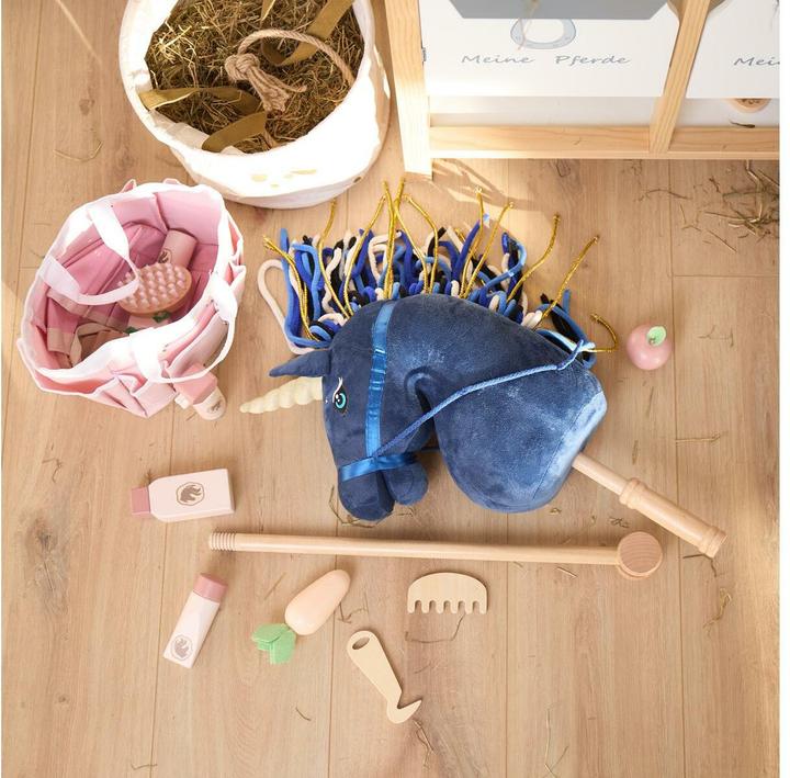 Image du produit Bieco Steckentier Einhorn Luna Blau/Gold/Dunkelblau