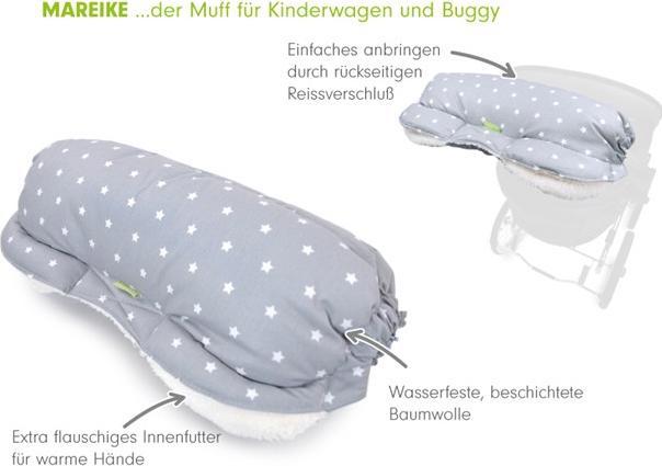 Produktbild Liebes von Priebes Muff Mareike Stars grau