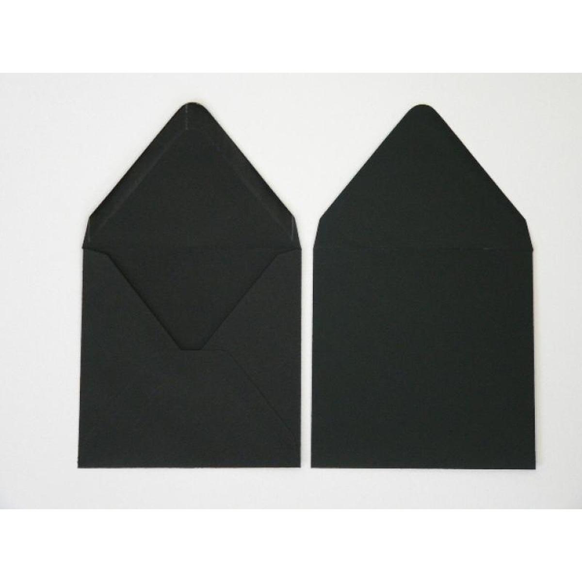 Thumbnail - Blanke, Briefumschlag, Briefumschläge 120x120mm 120g/qm gummiert VE=100 Stück schwarz (100 x)