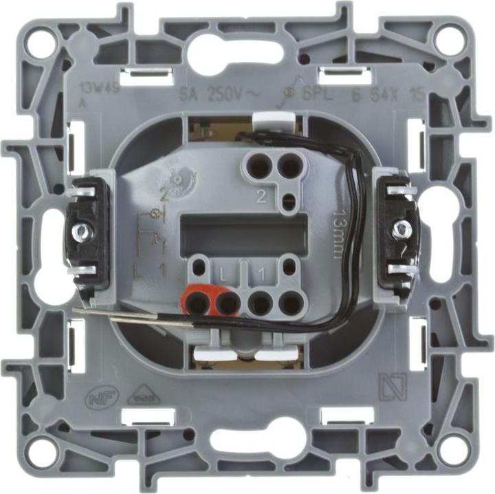 Actual product image Legrand Niloe push-button NO 664515 illuminated incl. LED labelling with