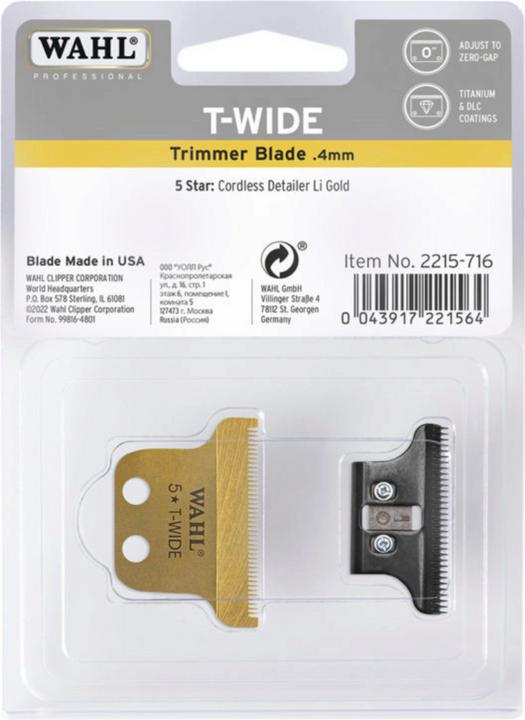 Actual product image Wahl Gold Cutting Set T-Wide Blade Set / 0.4 mm (1 x)