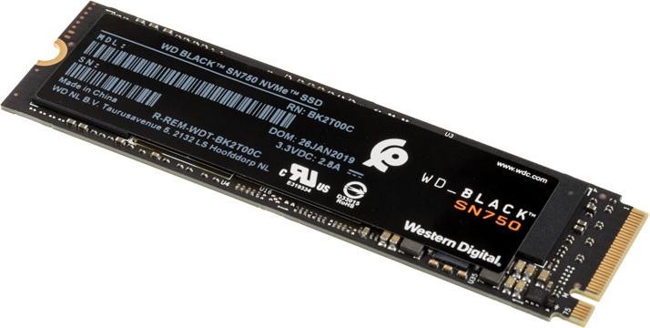 Actual product image WD Black SN750 Gaming (2000 GB, M.2 2280)