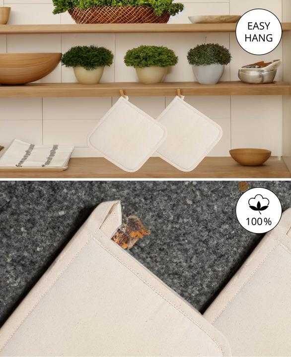 Image du produit I Am Creative Maniques, 100% coton, naturel, 2 pcs.