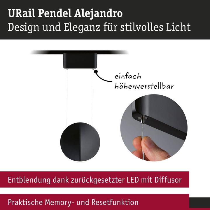 Actual product image Paulmann URail pendant Alejandro (1000 lm)
