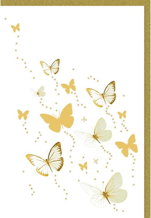 Actual product image Braun + Company Motif card butterflies 11.5 x 17 cm (1 pcs.)