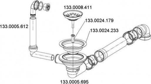 Actual product image Franke Shut-off valve