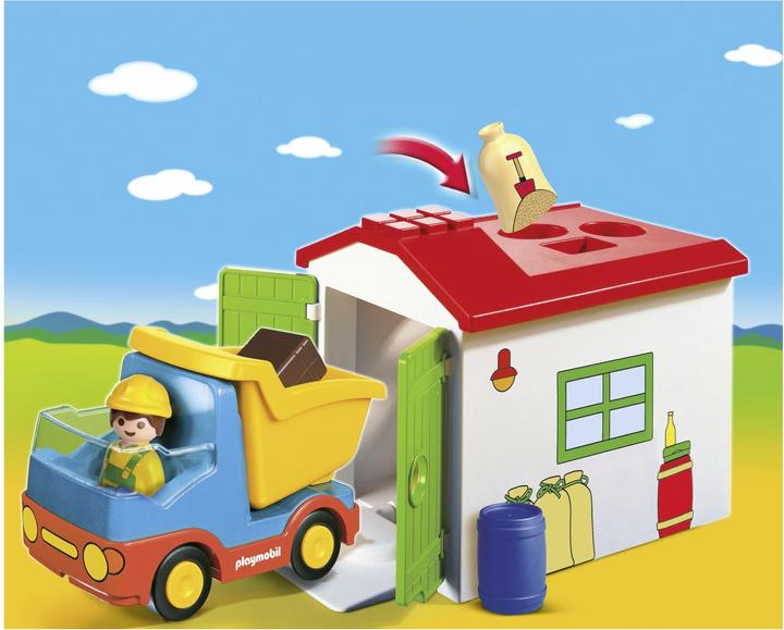 Actual product image Playmobil Workman with sorting garage (70184, Playmobil 1.2.3)