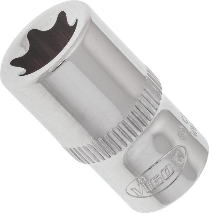 Actual product image Vigor T socket ∙ V2723N ∙ 1/4 inch (6.3 mm) square, hollow ∙ E profile ∙ Size E11