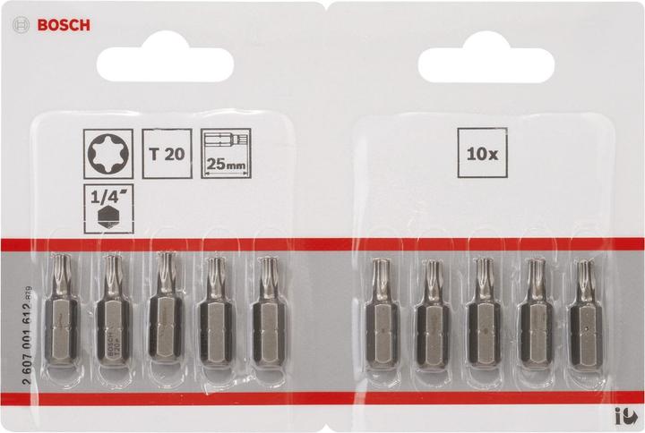 Image du produit Bosch Professional Zubehör Embout Torx T 20 Accessoires extr (Six pans creux TX)