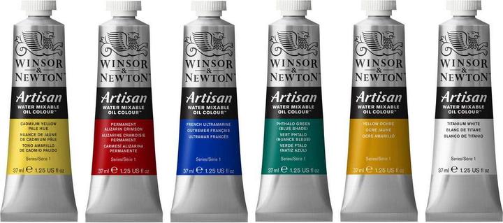 Actual product image Winsor & Newton Artisan Water colour - Beginner Set (6x37ml) (830420) (37 ml)