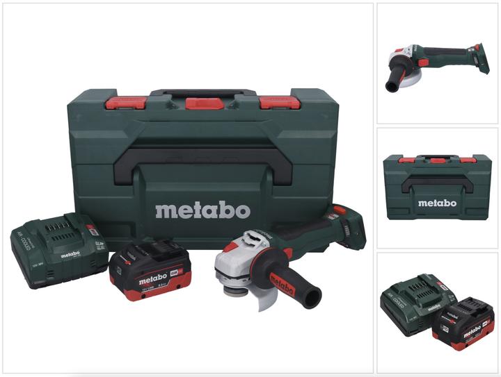 Actual product image Metabo WB 18 LT BL 11-125 Quick Battery angle grinder 18 V 125 mm Brushless + 1x rechargeable battery 8.0 (125 mm)