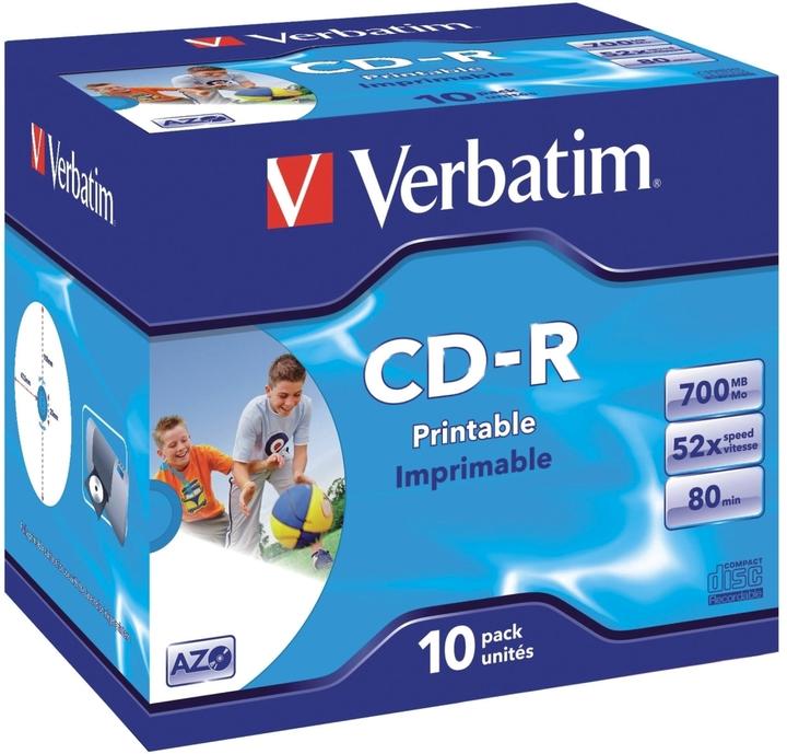 Produktbild Verbatim CD-R, 52x, 700MB/80min, 10er Pack (10 x)