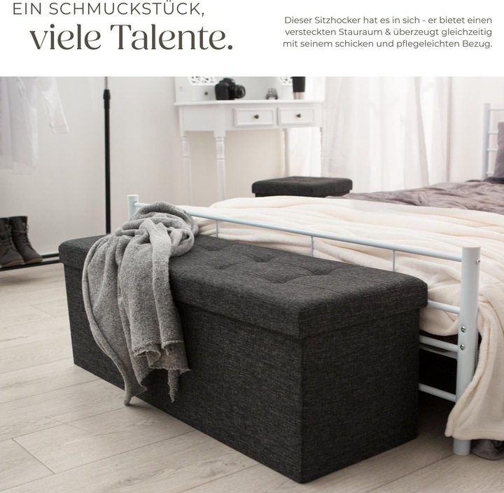 Actual product image tectake Seat chest