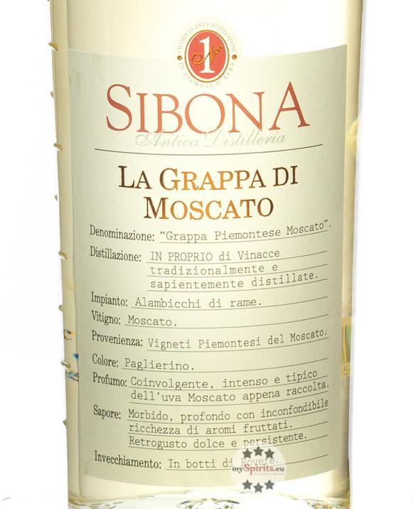 Produktbild Sibona Grappa di Moscato (1 x 50 cl)