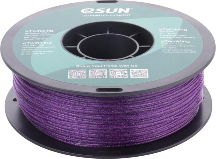Immagine prodotto eSUN Filamento viola eTwinkling 1,75mm 1Kg (PLA, 1.75 mm, 1000 g, Viola)