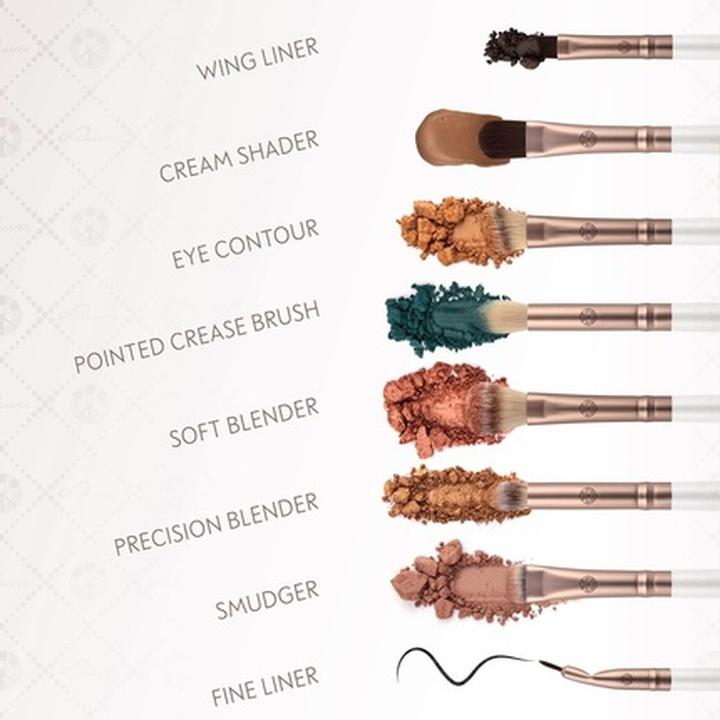 Image du produit Luvia Cosmetics Set de pinceaux Prime Vegan All Eye Want Wing Liner + Cream Shader + Eye Contour + Pointed (Sourcils)