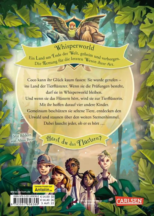 Actual product image Whisperworld 1: Departure to the Land of the Animal Whisperers (Alina Brost, Barbara Rose, German)