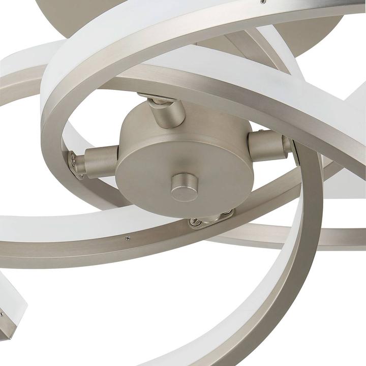 Produktbild Lindby Divalis LED-Deckenlampe, stepdim, nickel (2320 lm)