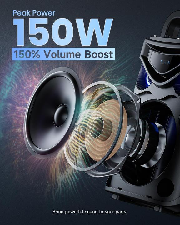 Actual product image MouKey Mobile karaoke machine MPS3 (1x 150 W)