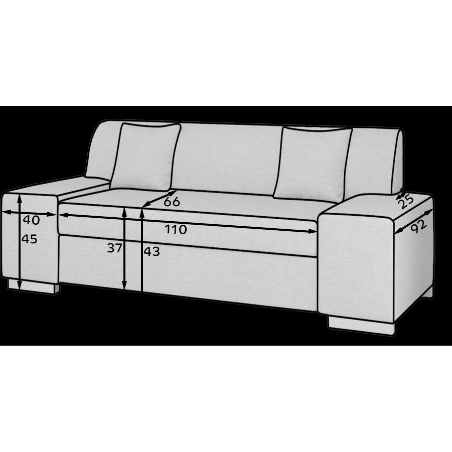 Thumbnail - ELTAP, Sofa, PORTO 2 (Bettsofa, 2-Sitzer)