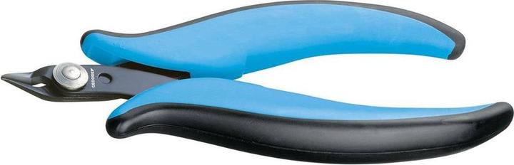 Produktbild Gedore Miniatur Elektronik-Seitenschneider für 0,8 mm Kupferdraht, Stahl, Schwarz/Blau (133 mm)