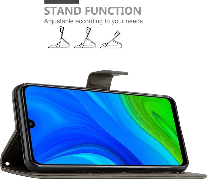 Actual product image Cadorabo Flower Book Cover (Huawei P Smart (2020))