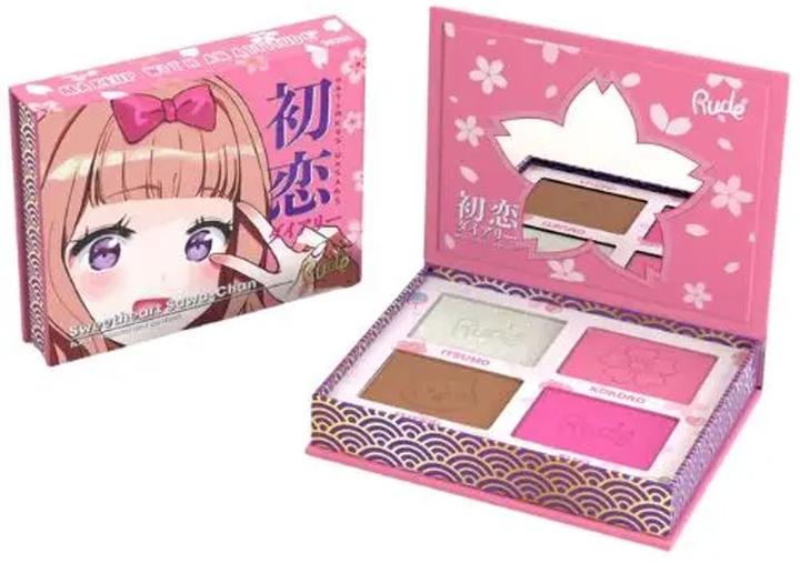 Actual product image Rude Cosmetics Manga Sweetheart Sawa-Chan Blush Highlighter Contour Palette