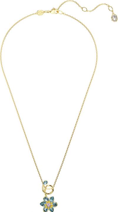 Immagine prodotto Swarovski Idyllia Halskette Verschiedene Schliffe Blume Blau Gold (Metallo Swarovski)