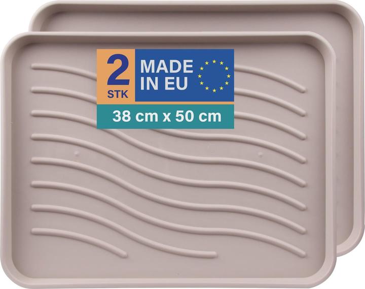 Bestlivings 2er-Set Schuhabtropfschalen (50 x 38 cm)
