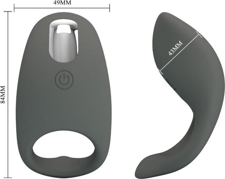 Produktbild Pretty Love - Gemma Vibratorring Mit Memory-Grau