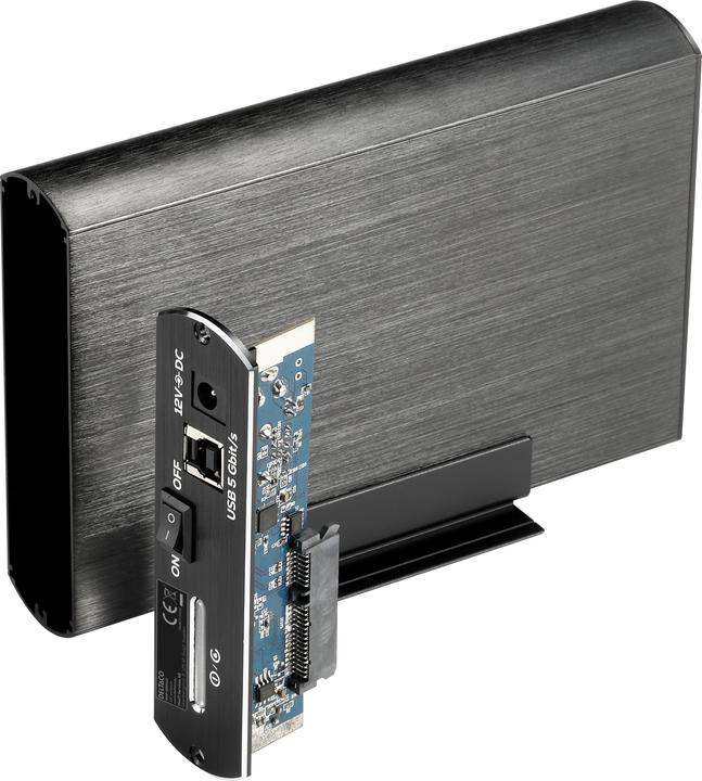 Actual product image Deltaco MAP-GD34U3 - HDD Enclosure - 3.5 Inch - Serial ATA III - USB Connectivity - Weak (3.5")