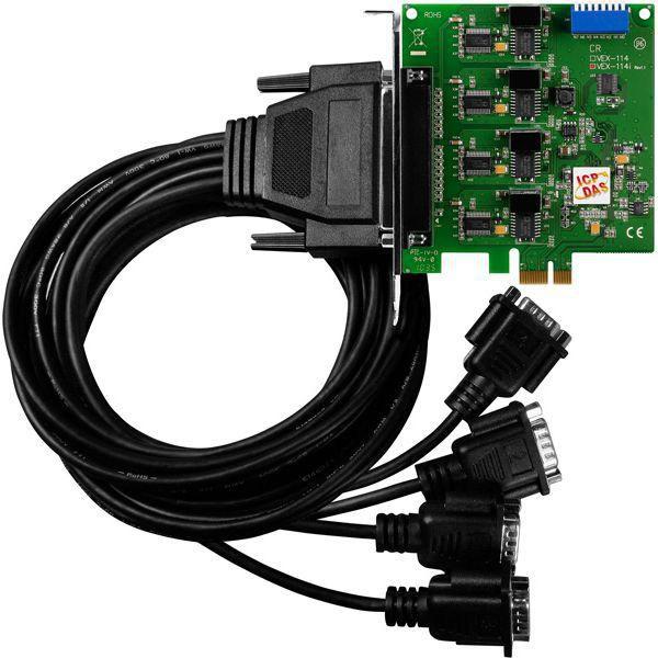 Thumbnail - Moxa PCI EXPRESS KORT, 4 PORT RS-23, Netzwerkadapter